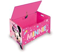 Disney Nixy Children Minnie Mouse Deluxe Coffre à jouets et banc en bois