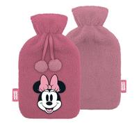 ARDITEX Bouillotte brodée Minnie avec housse en peluche