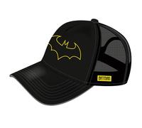 ARDITEX Casquette Batman noire pour enfant avec visière incurvée, grille arrière, fermeture réglable et broderie avant et latérale, 100 % polyester, taille unique 51-54 cm (5 à 9 ans)