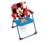 ARDITEX Chaise pliante avec accoudoirs Mickey Mouse de Disney - 38 x 32 x 53 cm - Convient pour jardin, camping, plage ou montagne - Idéal pour garçons et filles.