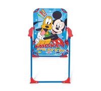 ARDITEX Chaise pliante pour enfant Mickey Mouse Disney. Chaise d'extérieur pour plage, jardin et terrasse, structure métallique, accoudoirs en plastique et siège en toile, 38 x 32 x 53 cm, bleu