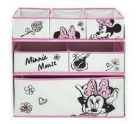 Arditex – Organisateur en bois Minnie Mouse (Disney) – 6 bacs tissu – 62x30x60 cm – Noir et blanc