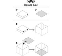 ARDITEX Container - Organiseur en tissu en forme de cube, pliable, 31 x 31 x 31 cm de Mickey
