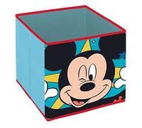 ARDITEX - Conteneur organisateur pliable Mickey Mouse de Licence Officielle Disney - 31x31x31cm - Pour ranger jouets, vêtements et accessoires