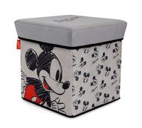 ARDITEX Siège de rangement textile pliable de 30 x 30 x 30 cm de Mickey