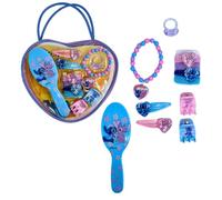 ARDITEX, Disney Stitch Accessoires pour Cheveux avec Trousse Stitch, avec Pince Cheveux, barrette, et Bien d'Autres Encore, Parfait Comme Cadeau pour Enfant, Anniversaire, 11 Pieces