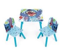 ARDITEX Ensemble Table En Bois et 2 Chaises STITCH multicolore G