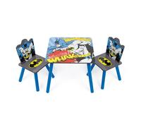 Arditex - Ensemble table et 2 chaises pour enfants en bois Batman - Table50×50×44cm - Bleu-nuit