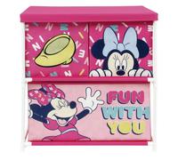 Disney Étagère de rangement Minnie – 3 tiroirs – Rose – Enfants