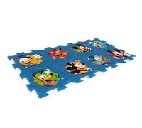 ARDITEX - Jeu de tapis en forme de puzzle fabriqué en mousse Disney Mickey et amis - 111 x 57 cm - Couleur bleue