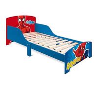 ARDITEX - Lit Enfant en Bois Marvel Spiderman - 77x143x60cm - Couleur Bleu et Rouge - Convient aux Matelas Standards 70x140cm - Montage Facile