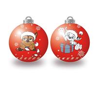 ARDITEX - Lot de 10 Boules de Noël Pat' Patrouille - Ø 6 cm - Ornement Suspendu en Plastique - Noël