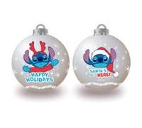 ARDITEX Lilo & Stitch Lot de 6 boules de Noël diamètre 8 cm