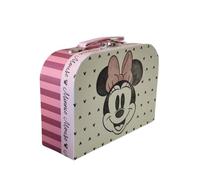 ARDITEX, Minnie Mouse Boite Rangement Enfant, Valisette en Carton avec Poignée, Mallette pour Enfants Idéale pour Ranger des Jouets, des Crayons, des Feutres et des Peintures, 9,5 x 7 x 15 cm