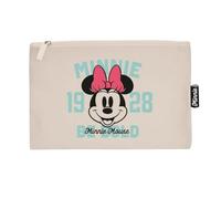 Arditex Trousse de toilette Minnie Mouse – Pochette maquillage enfant fille, coton 22,5 x 16 cm