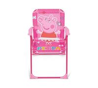ARDITEX Peppa Pig PP16177 Chaise pliante d'extérieur pour plage, jardin et terrasse Structure métallique, accoudoirs en plastique et siège en toile Rose 38 x 32 x 53 cm