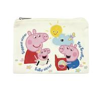 ARDITEX Peppa Pig Trousse de Toilette Plate zippée, 22,5 x 16 cm