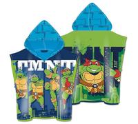 ARDITEX TN16116 Poncho en microfibre avec capuche de 55 x 55 cm Nickelodeon-Tortues Ninja