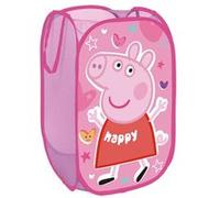 Generique Panier à linge Peppa Pig – 36×36×58 cm – Multicolore – Pliable – Pratique