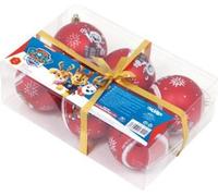 Arditex PW14024 Paquet de 6 boules Arbre de Noël 8 cm de diamètre. de la Patrouille Canine de Nickelodeon