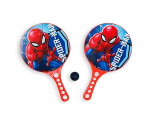 Arditex Raquette de Plage Enfant, Set de 2 Raquettes + 1 Balle, Jeu de Plage en Plastique PP, Plusieurs Designs, 21,5 x 35 cm