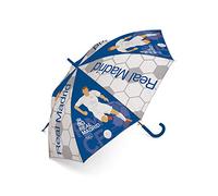 ARDITEX Real Madrid Parapluie en Polyester CF, 8 Panneaux, diamètre 86 cm, Ouverture Automatique, Camping et randonnée, Adultes, Unisexe, Multicolore (Multicolore), Taille Unique