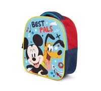 ARDITEX Sac à dos enfant Mickey de Disney - 24x20x10 cm - Couleur Rouge et Noir - Idéal pour la maternelle ou l’école