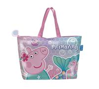 ARDITEX, Sac Piscine Enfant, Sac de Plage Imperméable, avec Fermeture Eclair, pour les Sacs à Main, les Lunettes de Plongée, les Lunettes de Soleil et les Serviettes de Plage, 48X32Cm (Peppa Pig)