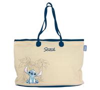 ARDITEX - Sac shopper en toile 36 x 27 x 16 cm avec poignées en PU et poche intérieure - Design Stitch grandes oreilles - Parfait pour un usage quotidien ou les sorties de w nd, beige