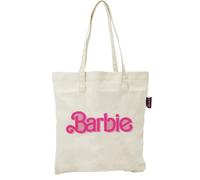 ARDITEX - Sac Tote Bag en Coton 37x41cm - Design Logo Barbie Vintage Rose - Écologique et Réutilisable - Licence Officielle Barbie