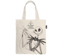 ARDITEX - Sac Tote Bag en Coton 37x41cm - Jack Skellington The Nightmare Before Christmas Style Tim Burton - Écologique et Réutilisable - Licence Officielle Disney