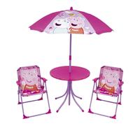 Set de jardin peppa pig rose avec une table, 2 chaises et un parasol Rose G