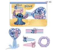 ARDITEX, Disney Stitch Accessoires pour Cheveux avec Trousse Stitch, avec Pince Cheveux, barrette, et Bien d'Autres Encore, Parfait Comme Cadeau pour Enfant, Anniversaire, 7 Pieces