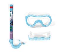 Arditex Set Snorkel Enfant Stitch, Masque et Tuba de Plongée Réglable Antibuée, Kit Piscine Plage Vacances, Silicone et Verre Trempé, Dès 3 Ans, Bleu Rouge