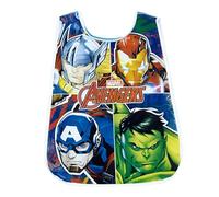 ARDITEX Tablier sans Manches Avengers 40x33 cm - Taille Unique 2-4 Ans - PVC avec élastiques latéraux - Parfait pour Les activités manuelles et Scolaires
