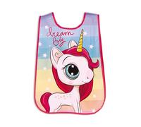 ARDITEX Tablier sans manches LICORNE 40x33 cm - Taille unique 2-4 ans - PVC avec élastiques latéraux - Parfait pour les activités manuelles et scolaires
