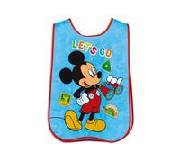 ARDITEX Tablier sans manches MICKEY MOUSE 40x33 cm - Taille unique 2-4 ans - PVC avec élastiques latéraux - Parfait pour les activités manuelles et scolaires