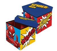 Spiderman Pouf Sedile Porta Oggetti in Tessuto