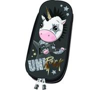 Arditex trousse à crayons UniRock junior 23 x 10 cm polyester noir/gris