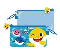 ARDITEX Trousse de toilette Baby Shark sur fond bleu 24x14cm multicolore G
