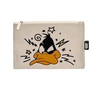 ARDITEX, Trousse de Toilette Daffy Duck, Pochette de Maquillage Enfant Fille, Parfait pour Portez Lo Voyage Accessoires, Vanity en Tissu, Idéal pour Ranger Les Petits Objets, Coton, 22,5 x 16 cm
