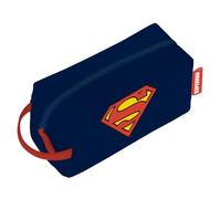 ARDITEX, Trousse de Toilette Superman, Imperméable avec Fermeture à Glissière, Idéal pour l’École, Voyage Accessoires ou Les Petites Affaires, 100% PU, 3 x 22 x 8 cm