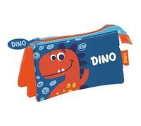 ARDITEX Trousse multi poches - Dinosaures -Dino - 21x11x3,5 cm Bleu G
