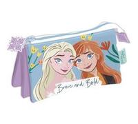 ARDITEX Trousse multi poches - Disney La Reine des Neiges - Anna et Elsa -Brave and Bold - 21x11x3,5 cm