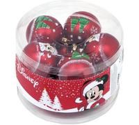 Arditex WD13422 Lot de 10 Boules de Sapin de Noël Ø 6 cm Disney-Mickey