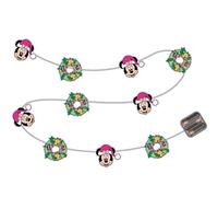 Arditex WD14014 Couronne des lumières de Noël avec 10 LED chaudes - 165cm. Minnie de Disney.