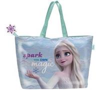 ARDITEX WD14224 Sac de plage avec fermeture à glissière 48x32cm de DISNEY-Frozen Multicolore G