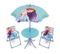 ARDITEX WD16133 Set de Table (50 x 50 x 48 cm), 2 chaises (38 x 32 x 53 cm) et Parasol (diamètre 110 cm) de Disney-Frozen