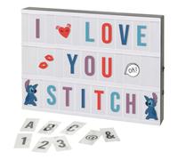 ARDITEX WD17890 Boîte lumineuse LED A4 (30 x 20 x 4,5 cm) avec 384 feuilles pour messages Disney Lilo & Stitch