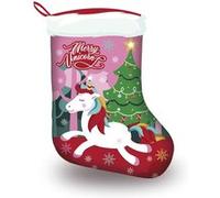 ARDITEX ZK50822 Chaussette de Noël 42x32cm de ZASKA-Licorne Rose G